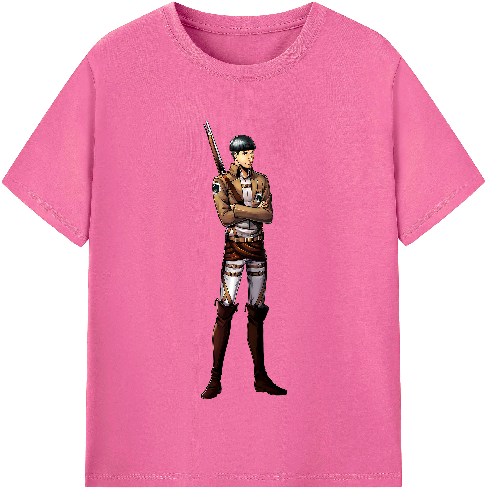 （画像用） 進撃の巨人 Attack on Titan レディースカジュアルプリントTシャツ（綿100％）